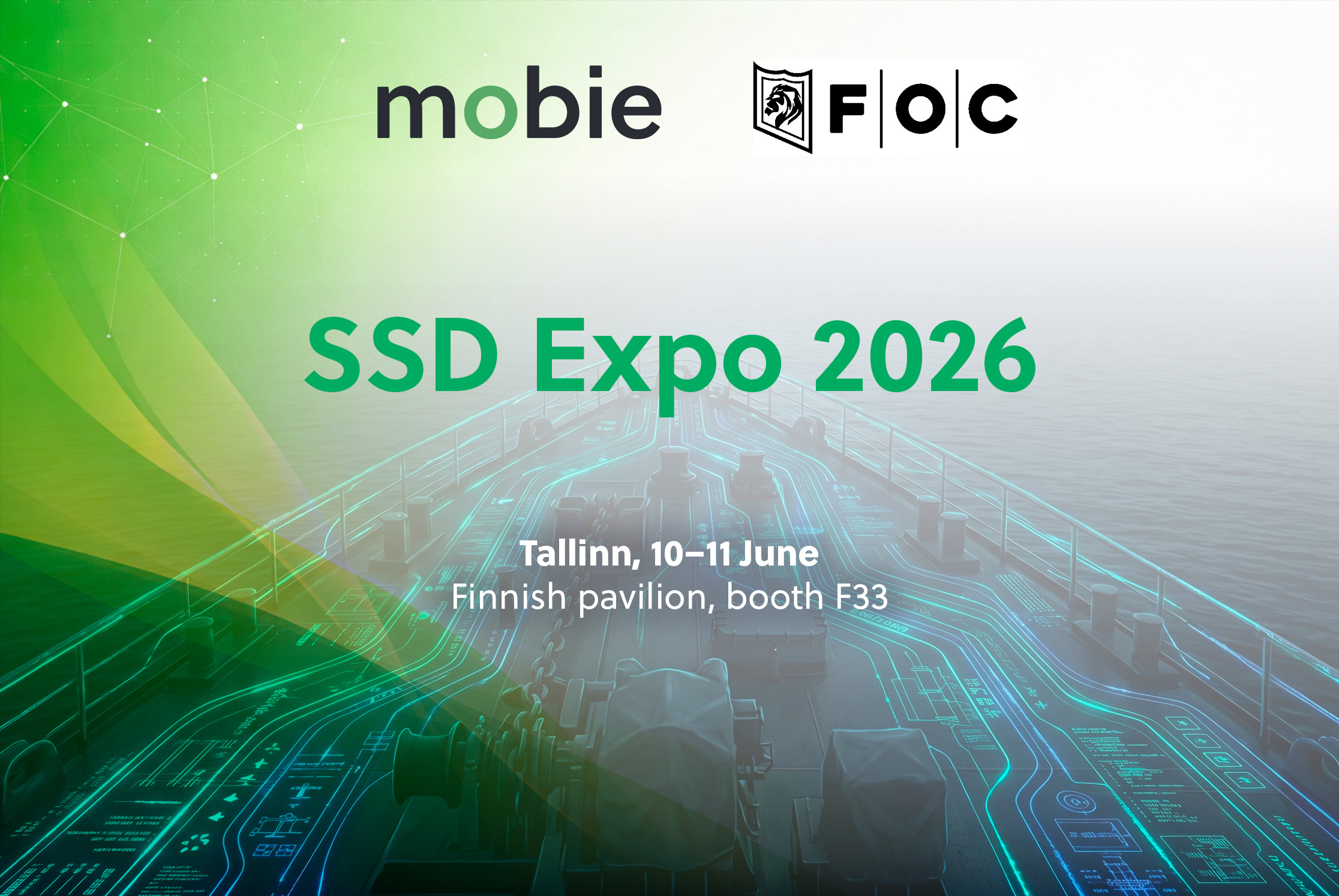 SSD Expo 2026 Tallinn Mobie FOC Finnish pavilion booth F33
